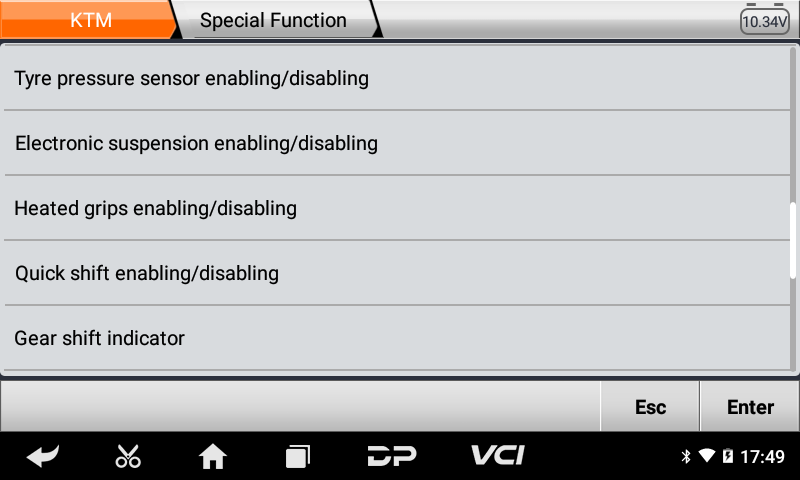 OBDStar MS50 Special function